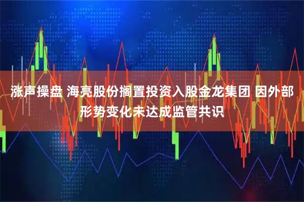 涨声操盘 海亮股份搁置投资入股金龙集团 因外部形势变化未达成监管共识
